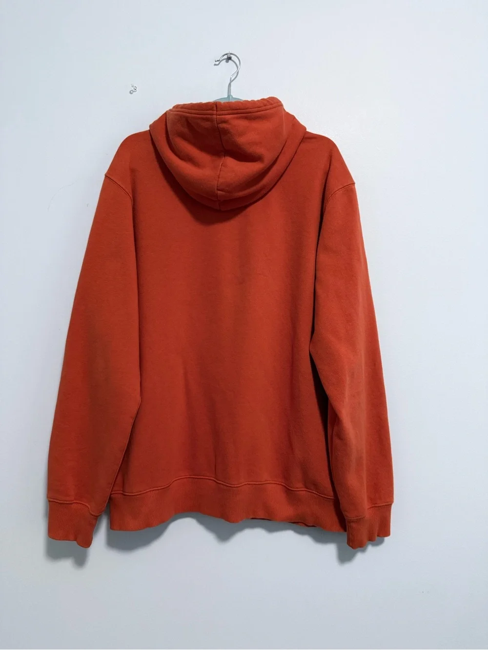 The North Face Men’s XL Hoodie Rust Orange Logo Pullover Sweatshirt